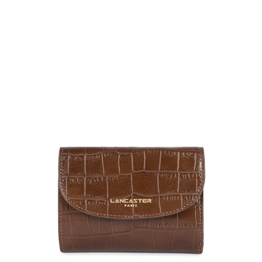 Portefeuille dos-à-dos – cuir grainé croco