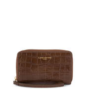 Portefeuille – cuir grainé « croco » zippé