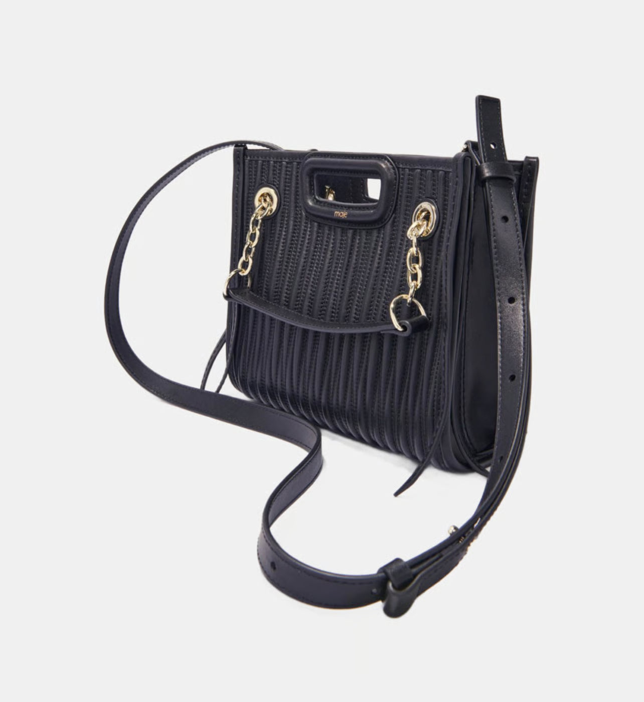 Maje Sac cabas M en cuir