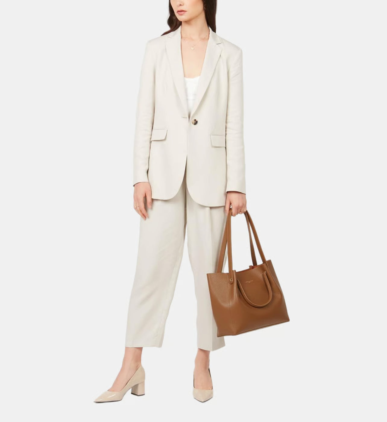 Lancaster Sac cabas épaule Foulonné Double en cuir