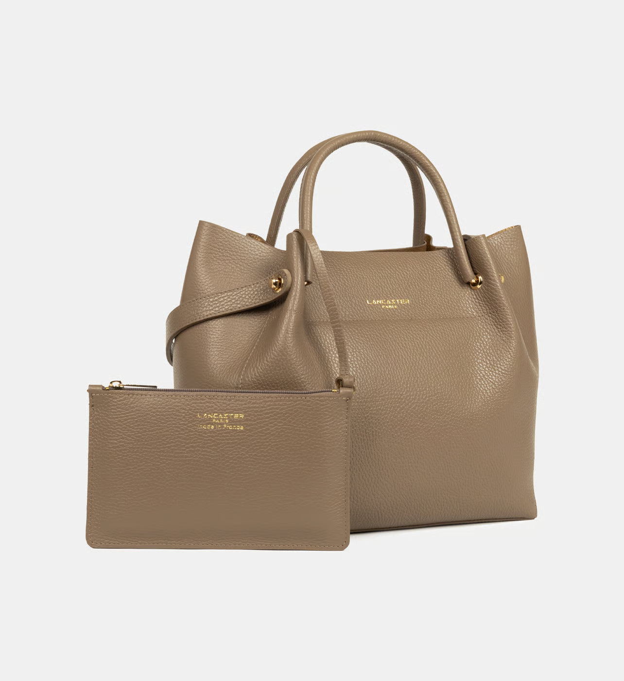 Lancaster Sac cabas épaule Foulonné Double en cuir