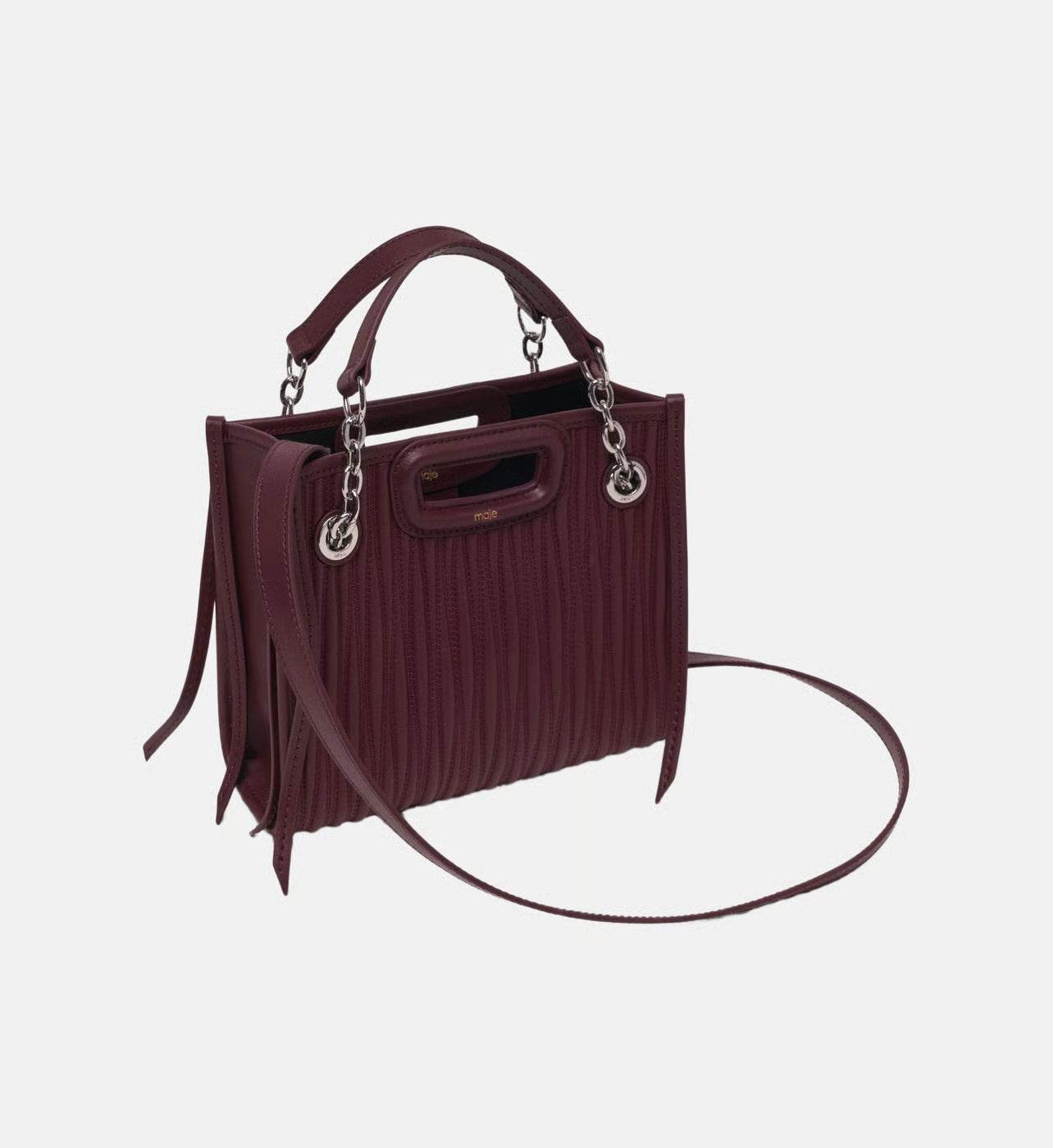 Maje Sac cabas M en cuir