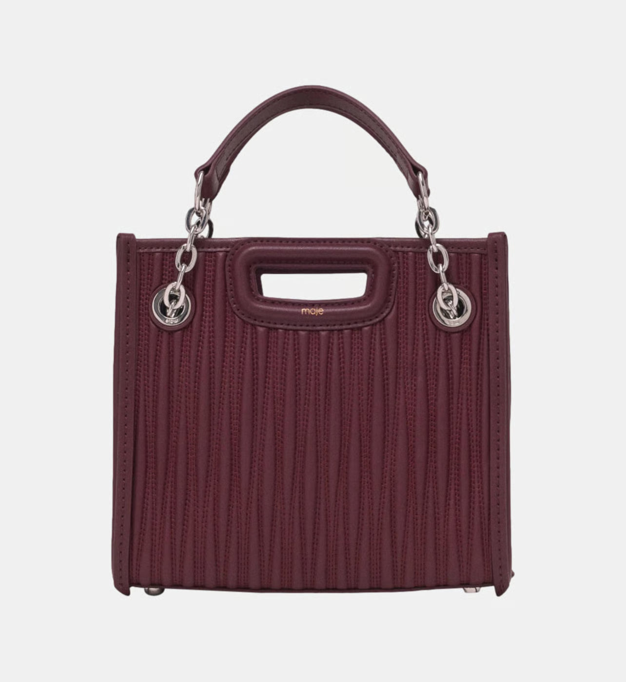 Maje Sac cabas M en cuir