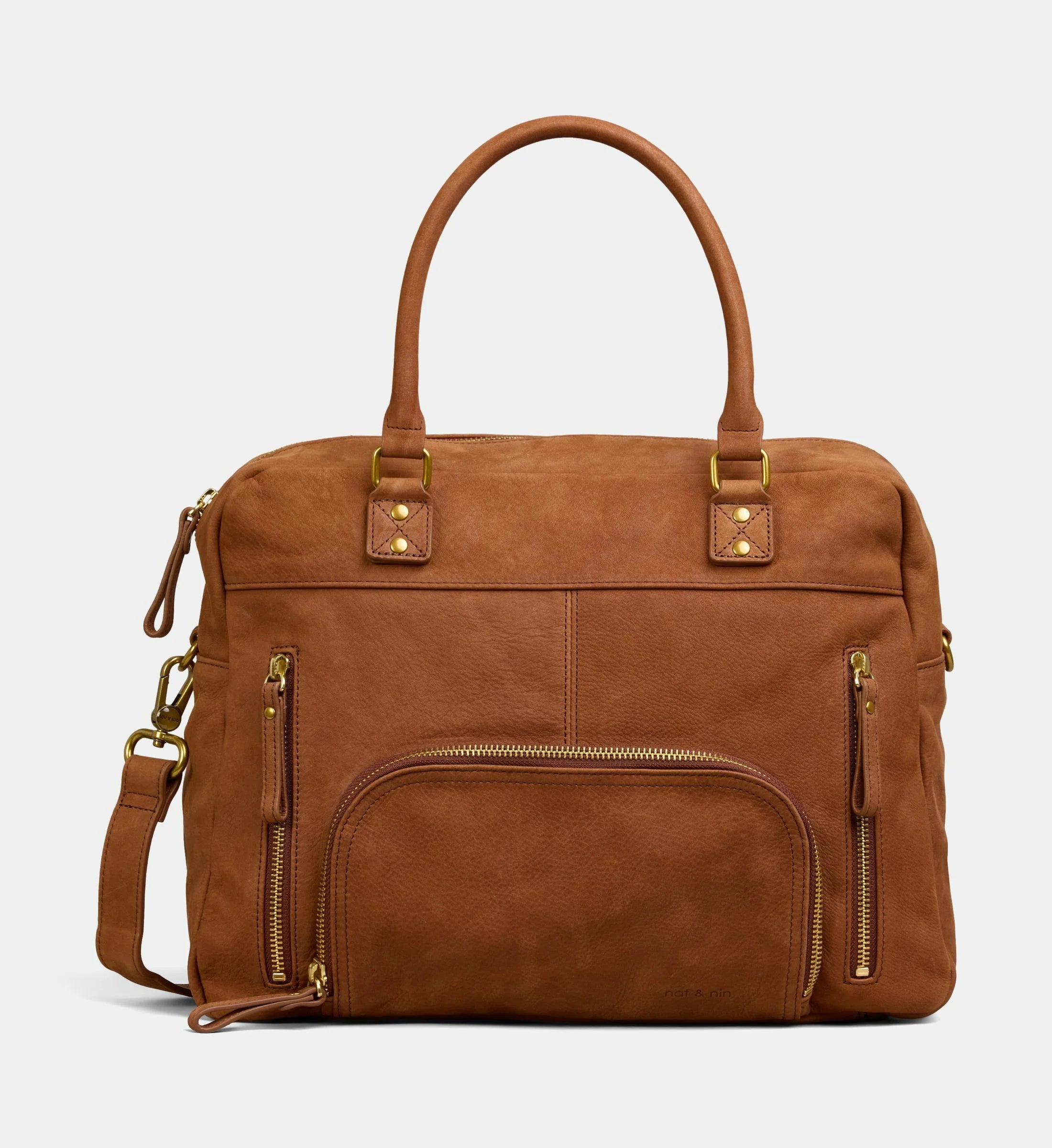 Nat & Nin Sac cabas Macy en cuir de vachette