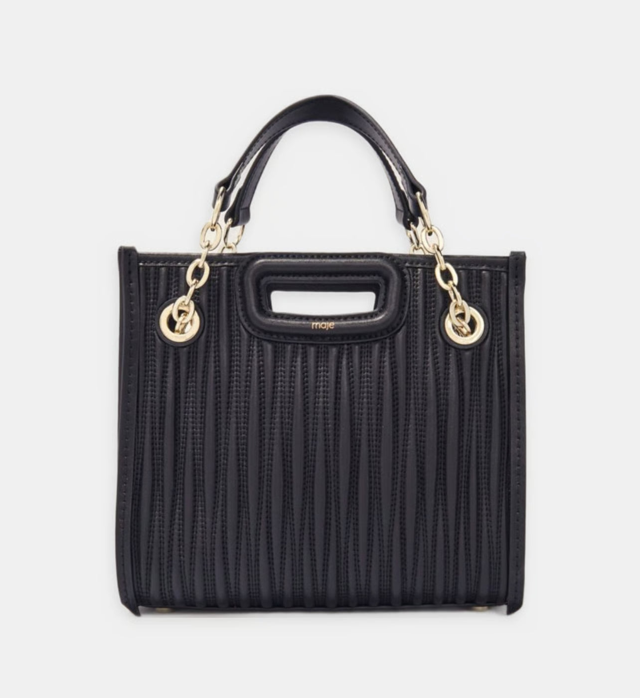 Maje Sac cabas M en cuir