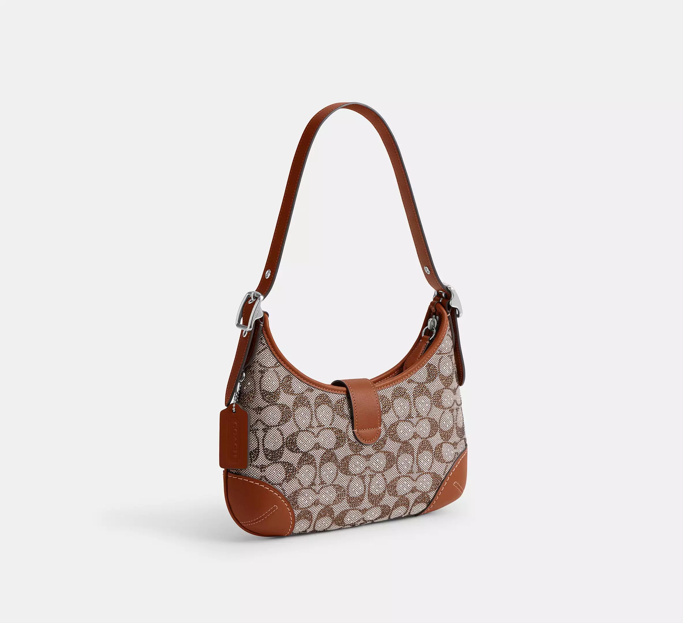 Sac hobo Hamptons en jacquard exclusif à cristaux