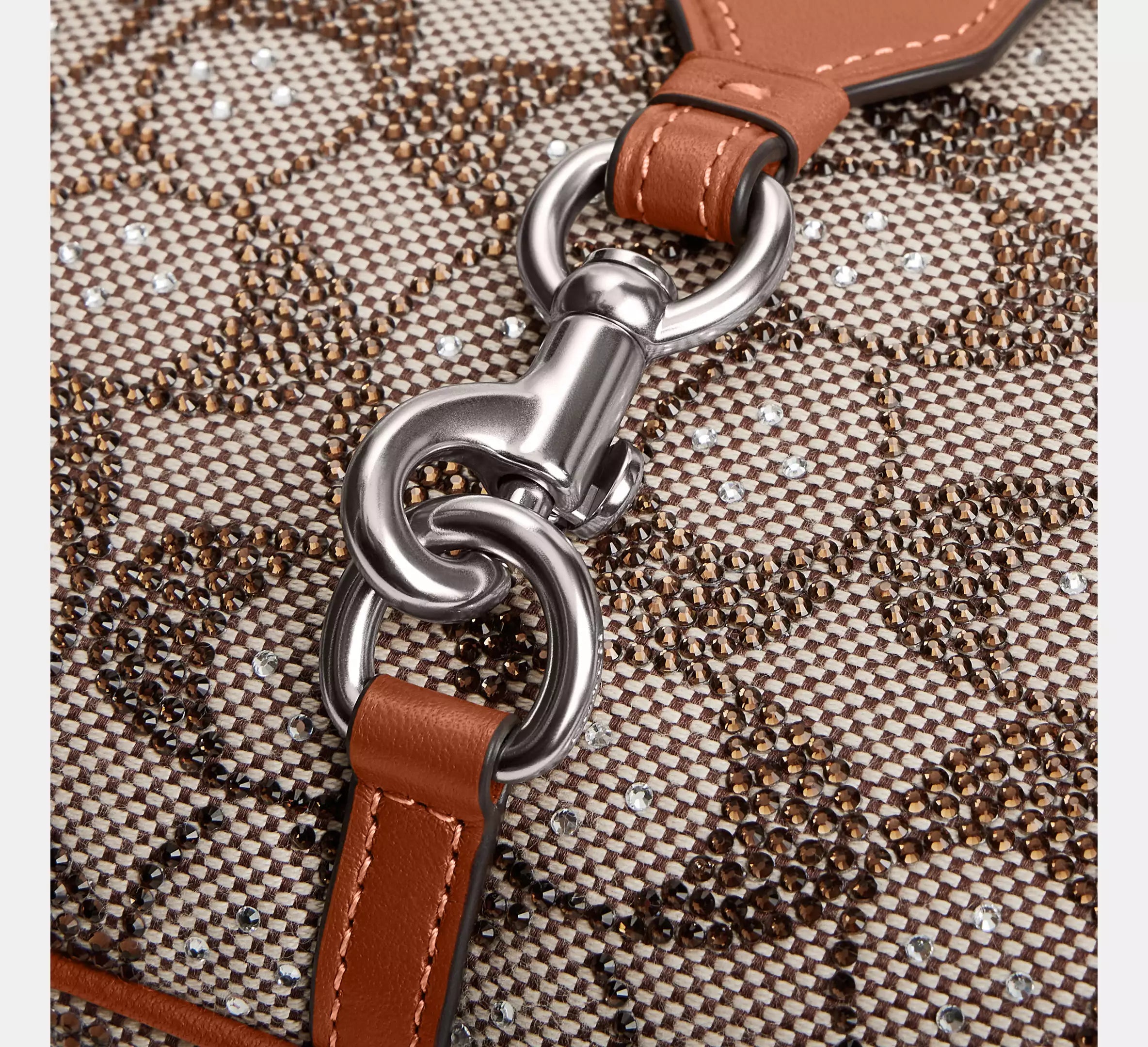 Sac hobo Hamptons en jacquard exclusif à cristaux