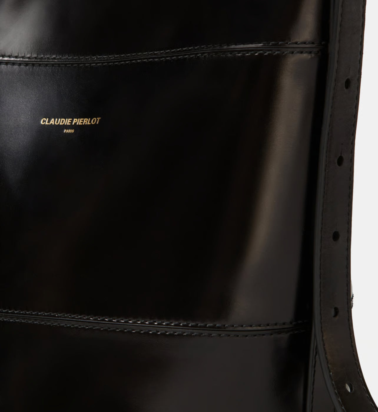 Claudie Pierlot Sac seau Solveig en cuir