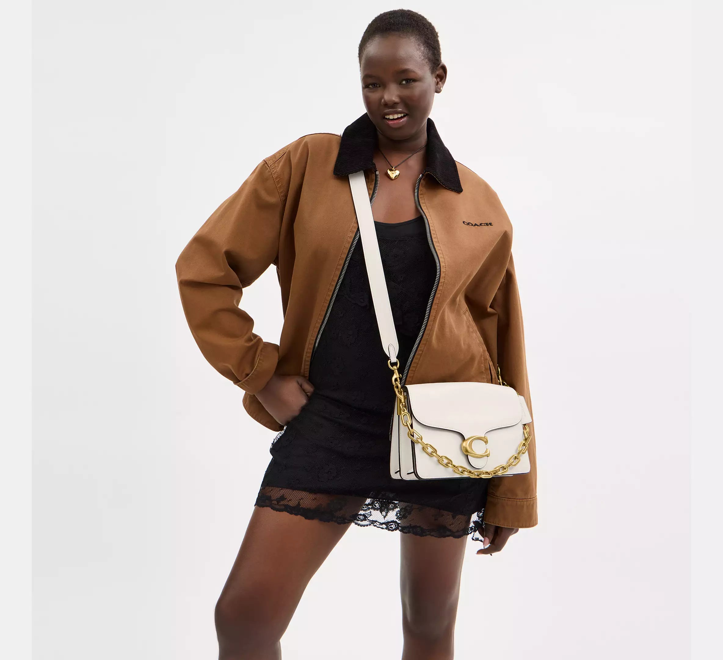 Sac épaule avec chaîne Tabby