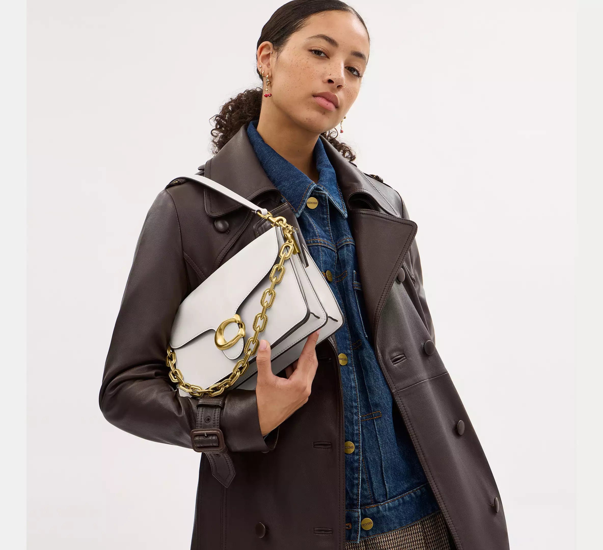 Sac épaule avec chaîne Tabby