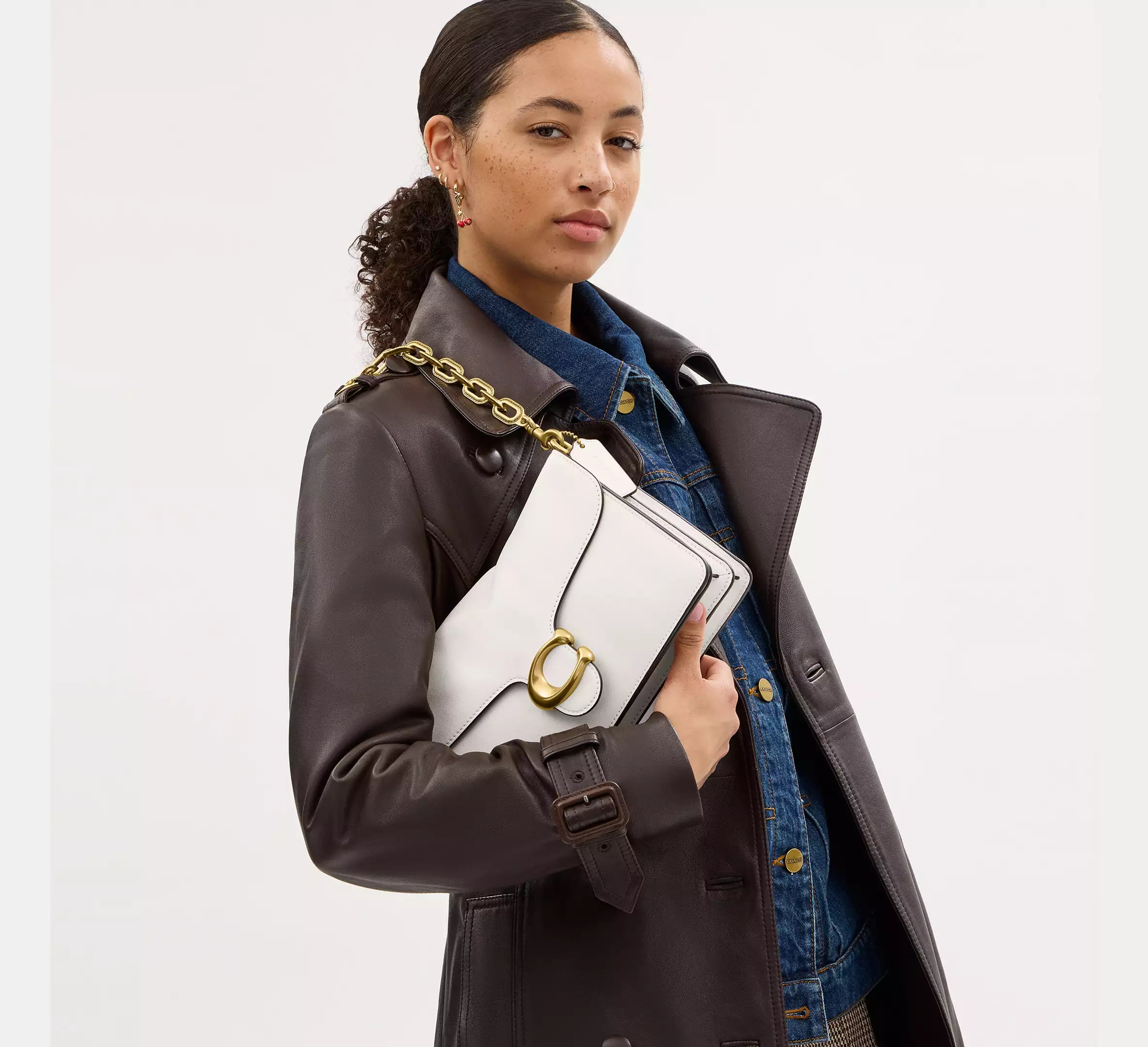 Sac épaule avec chaîne Tabby