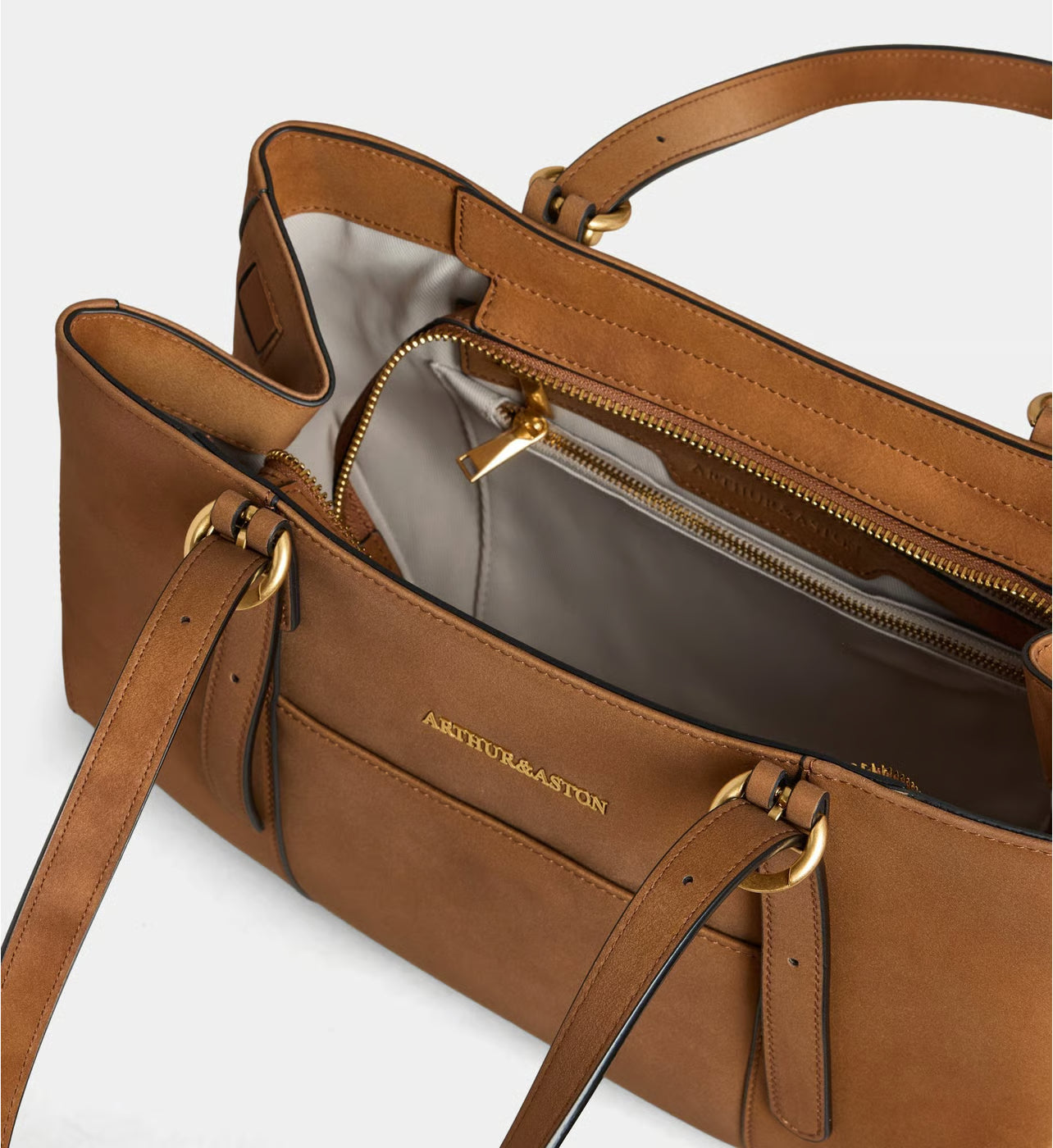 Arthur & Aston Sac cabas A218-06 en cuir suédé