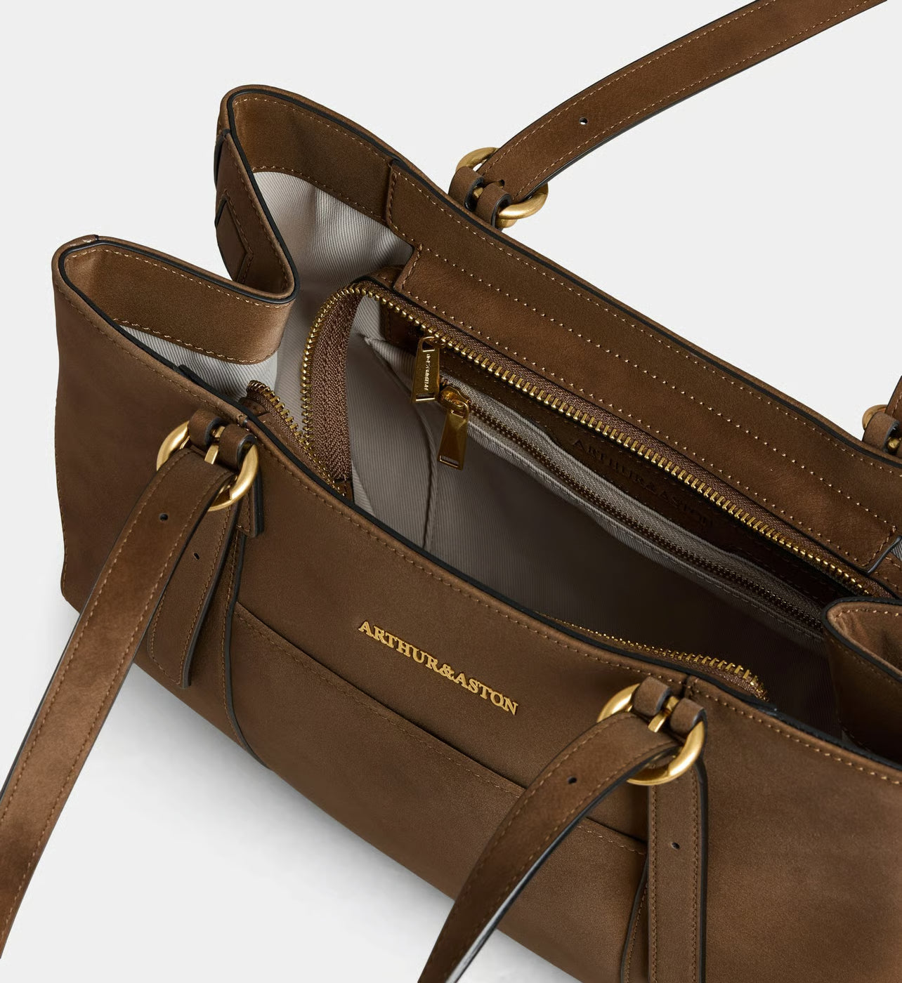 Arthur & Aston Sac cabas A218-06 en cuir suédé