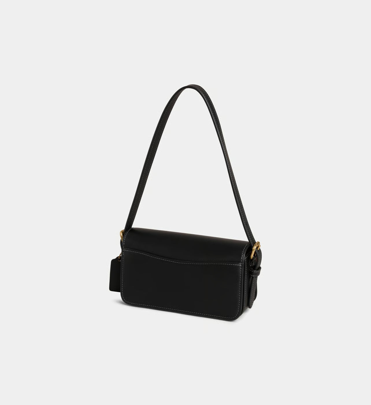 Coach Sac à main en cuir monogramme métallique