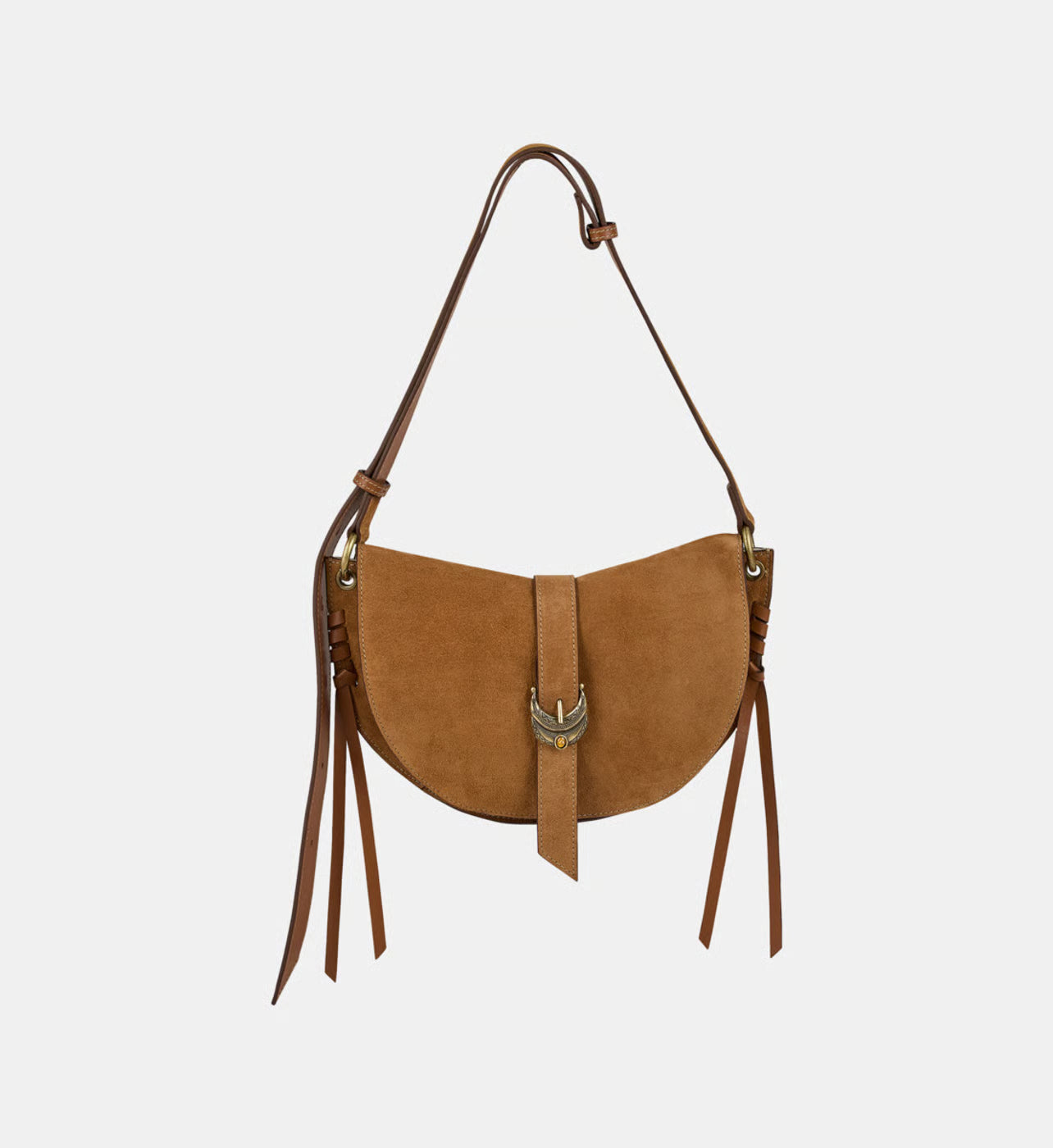 Ba&sh Sac à main Youyou Saddle en cuir