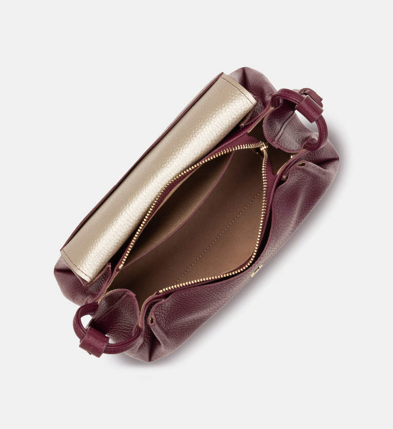 Lancaster Sac trotteur Accordéon Double en cuir