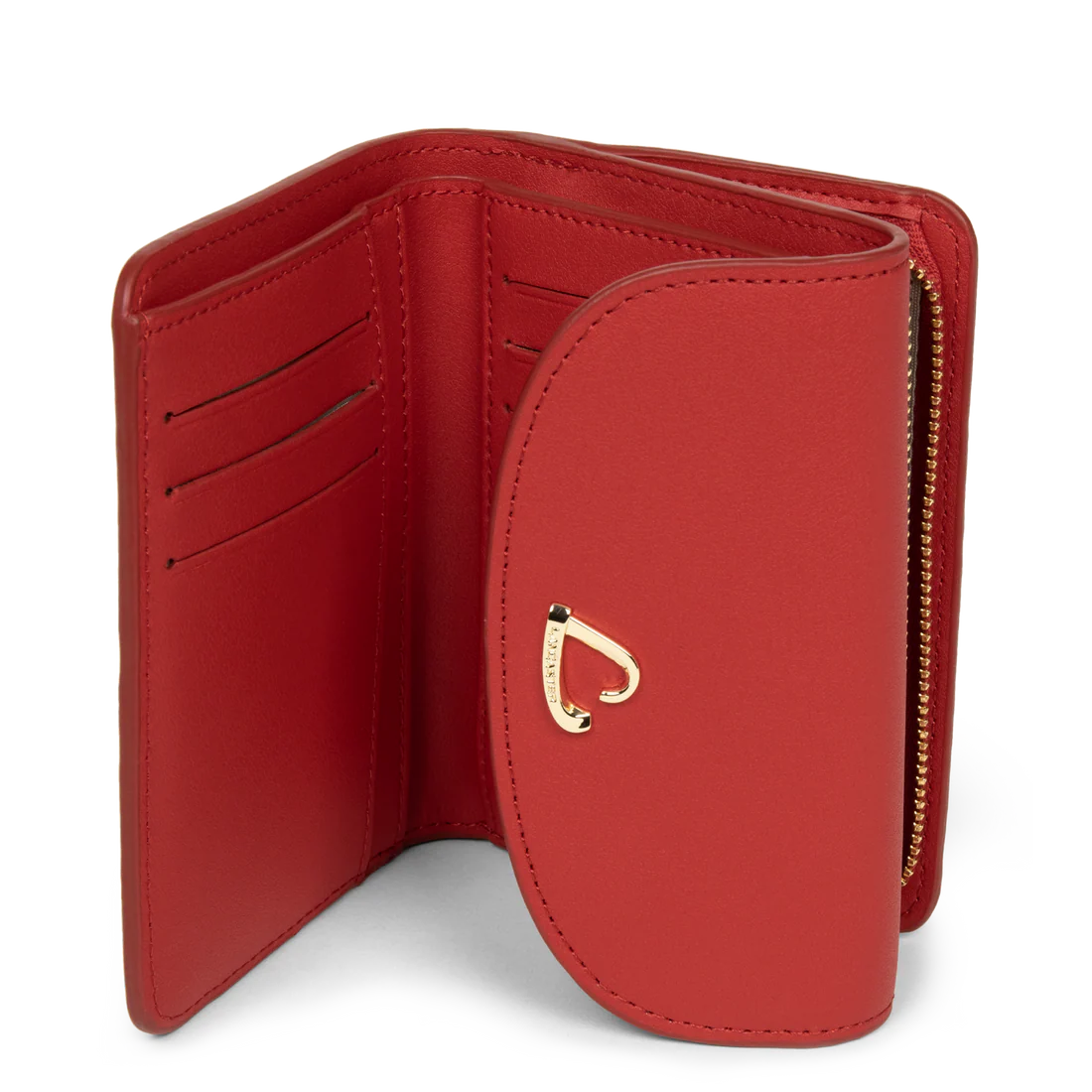 Portefeuille dos-à-dos – cuir lisse compact