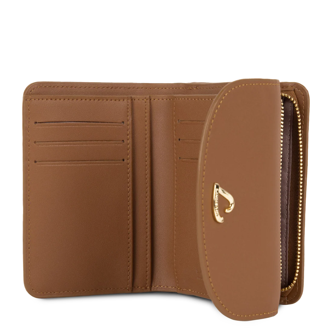 Portefeuille dos-à-dos – cuir lisse compact