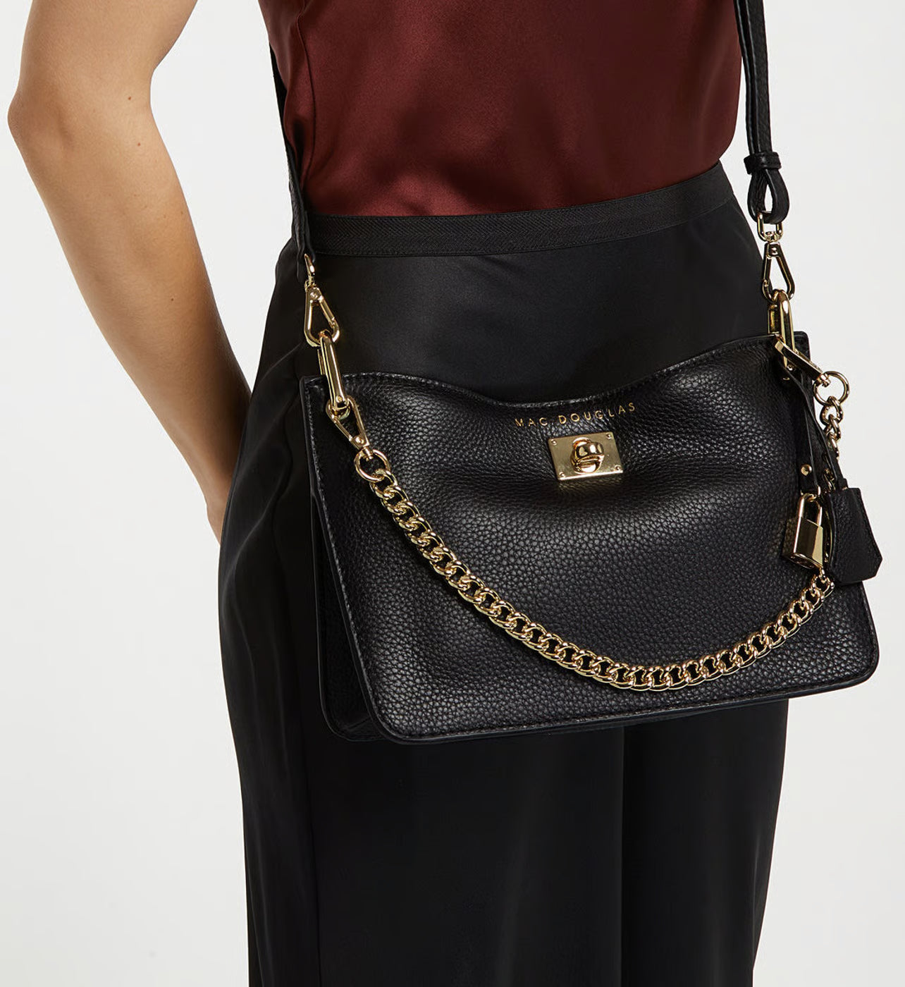 Mac Douglas Sac besace Audace Romy cuir grainé