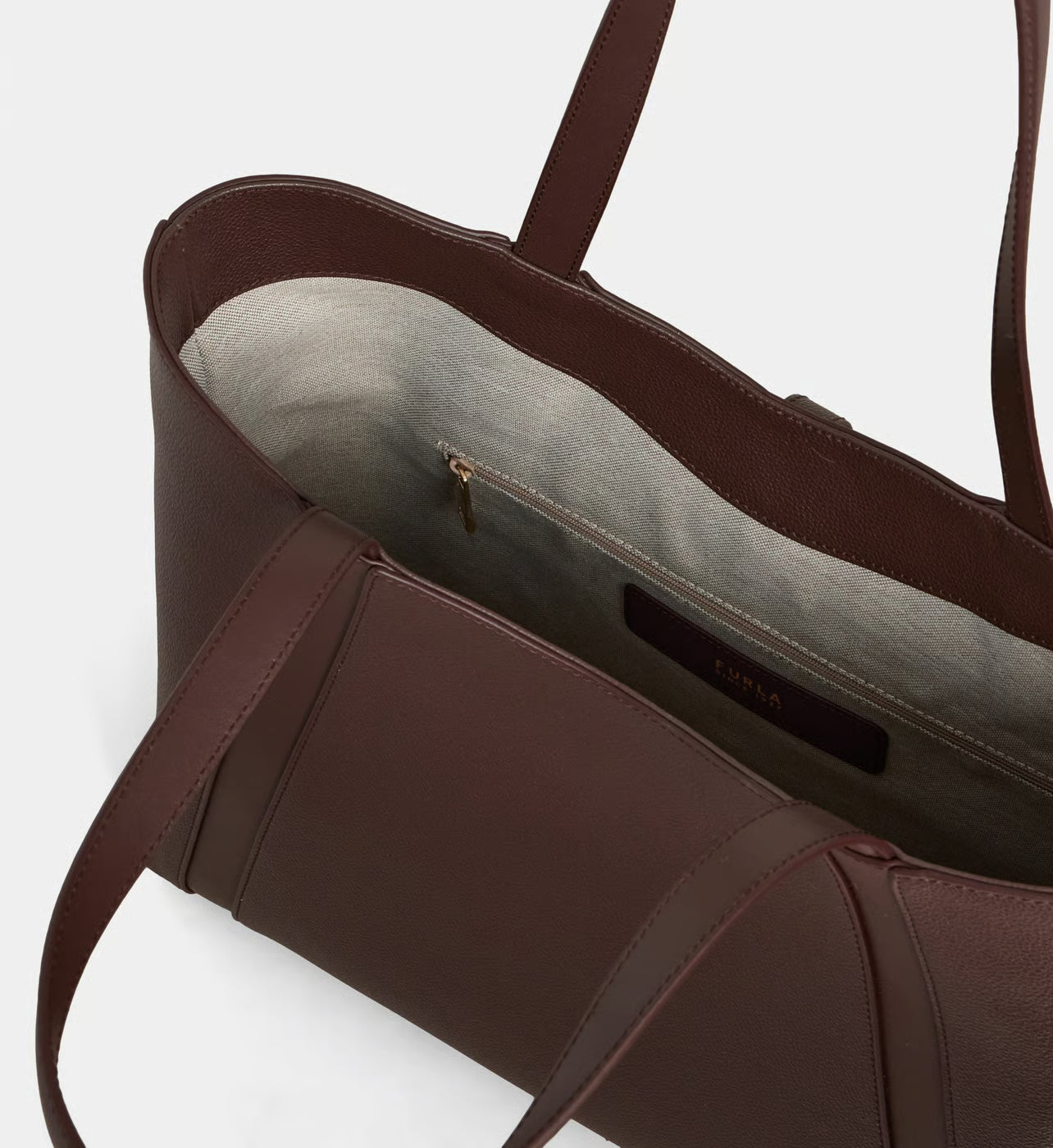 Furla Sac cabas Goccia L en cuir grainé