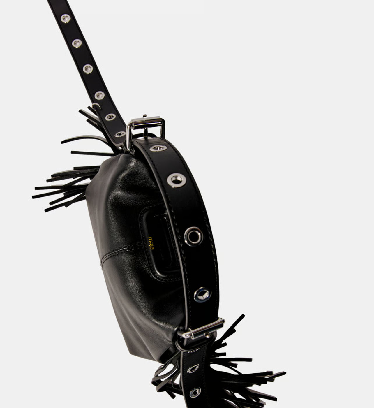 Maje Sac besace Miss M Mini en cuir lisse