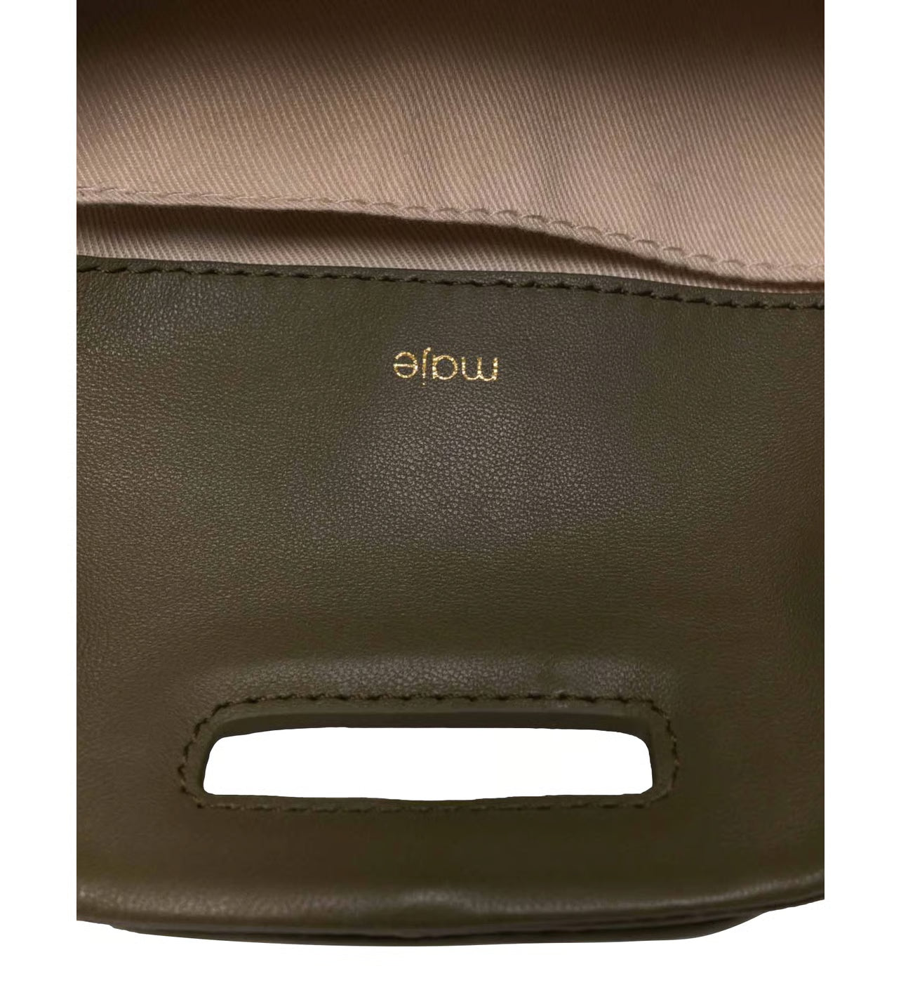 Maje Sac besace Miss M Mini en cuir lisse