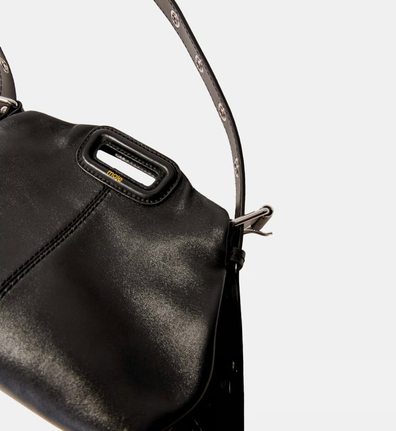 Maje Sac besace Miss M Mini en cuir lisse