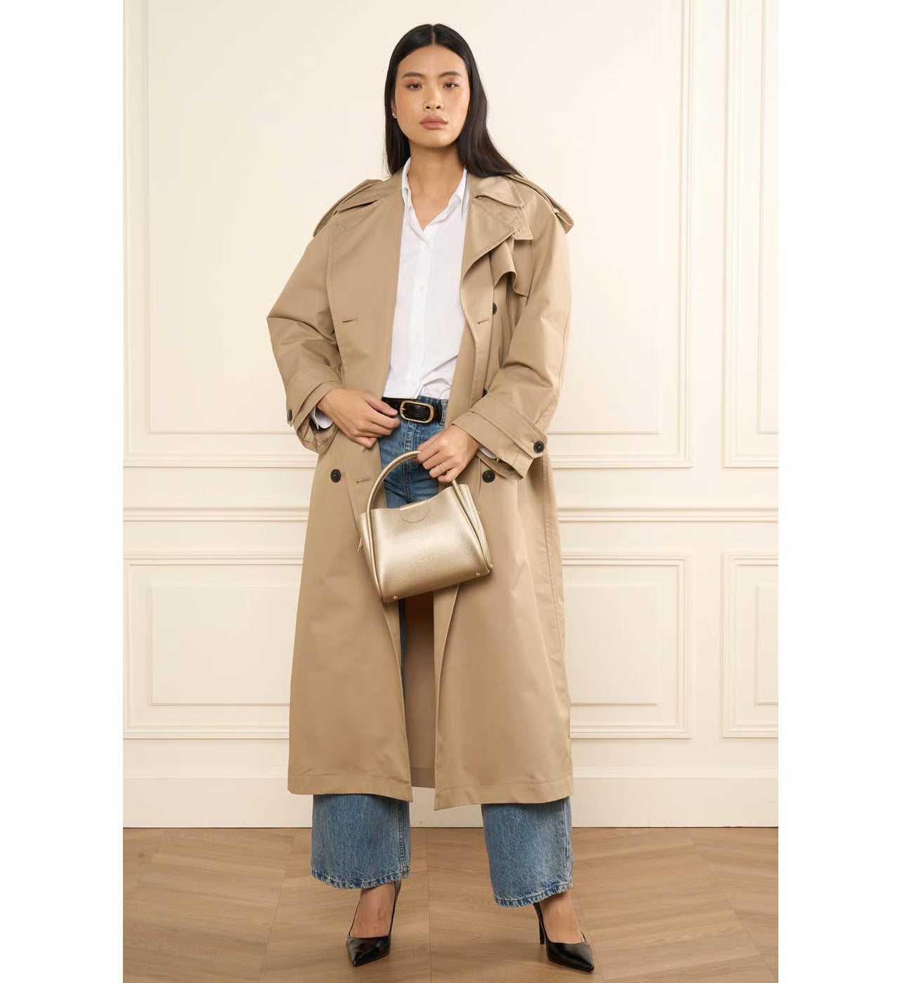 Lancaster Petit sac à main Ida Double en cuir