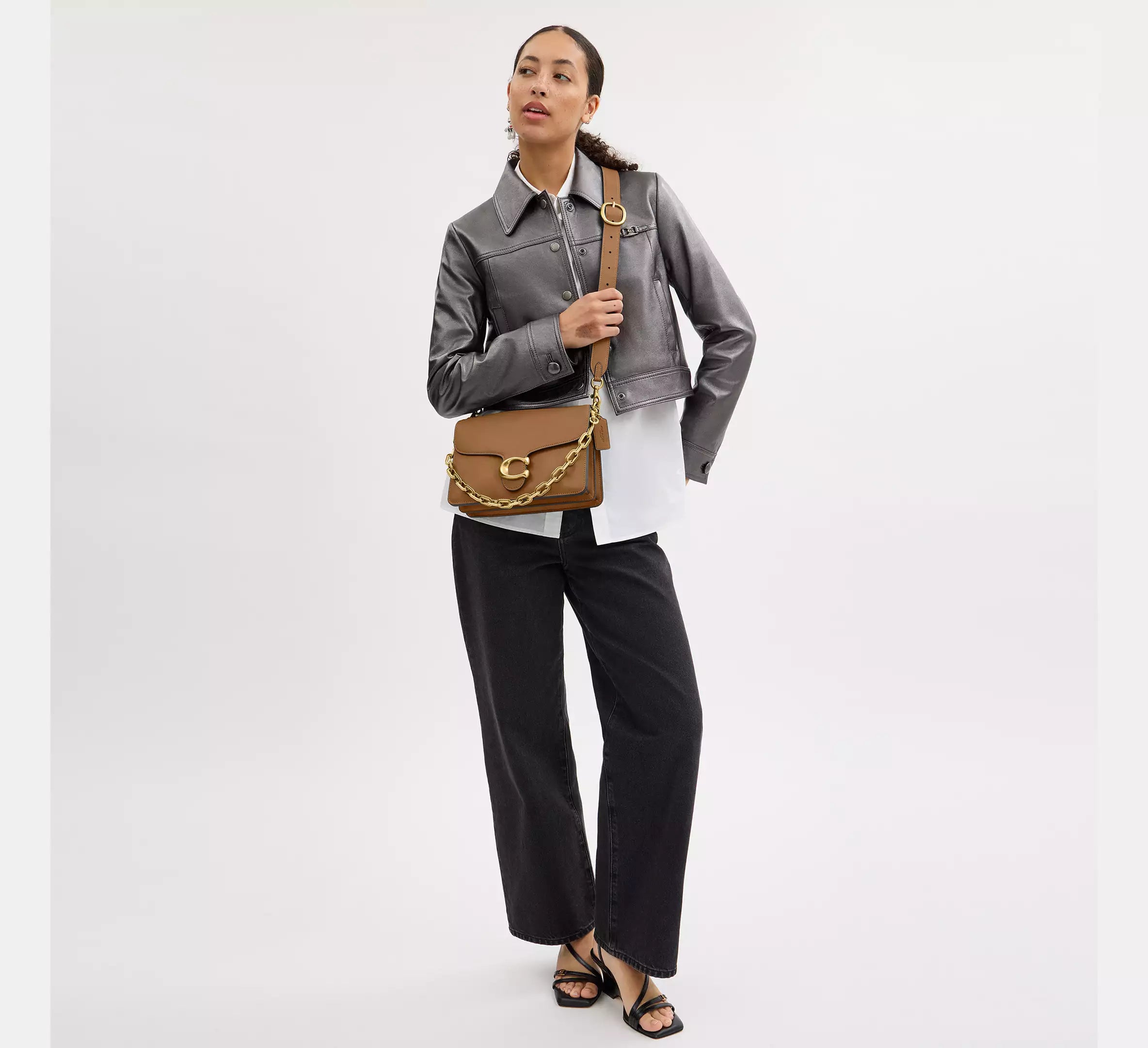 Sac épaule avec chaîne Tabby