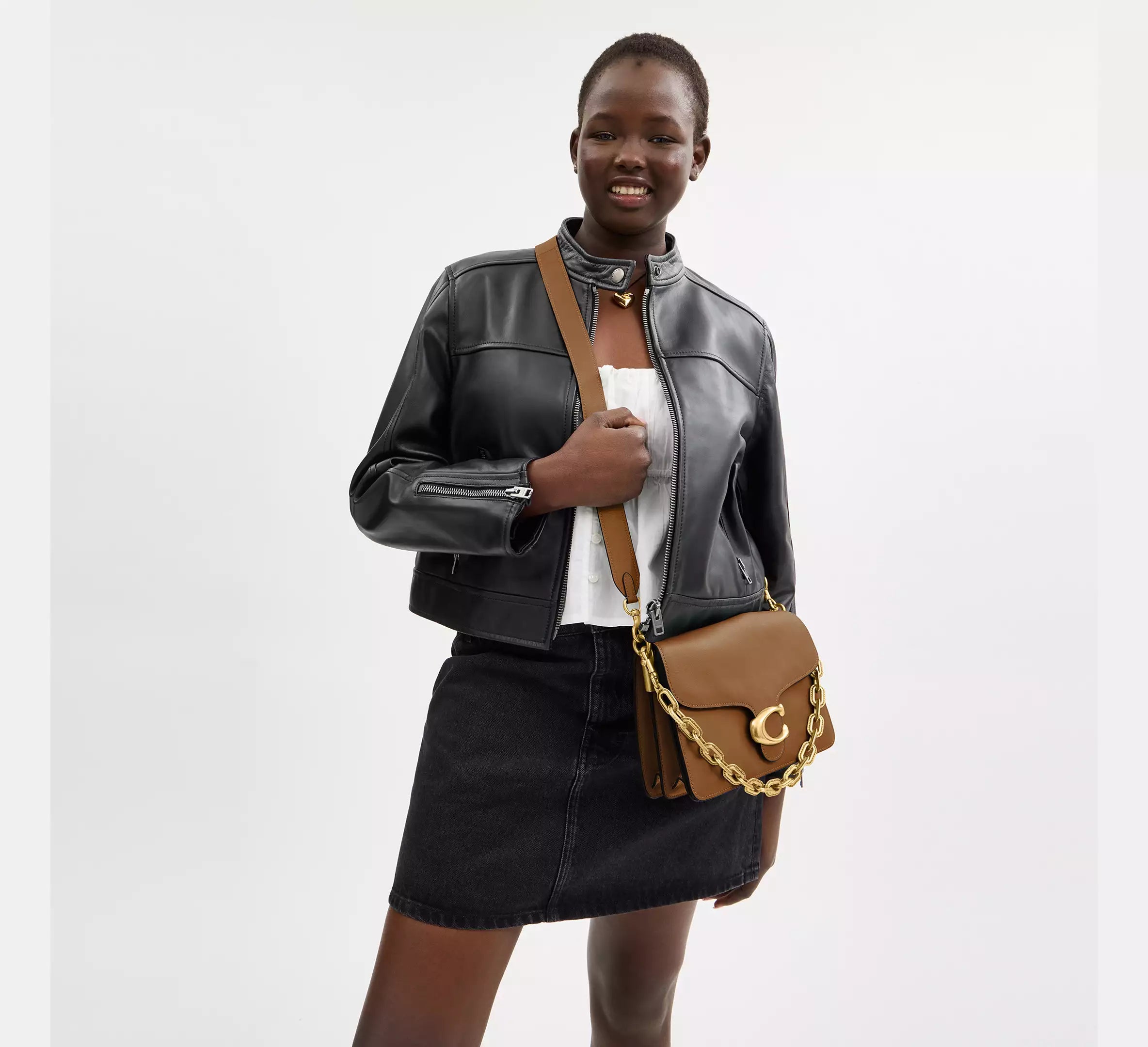 Sac épaule avec chaîne Tabby