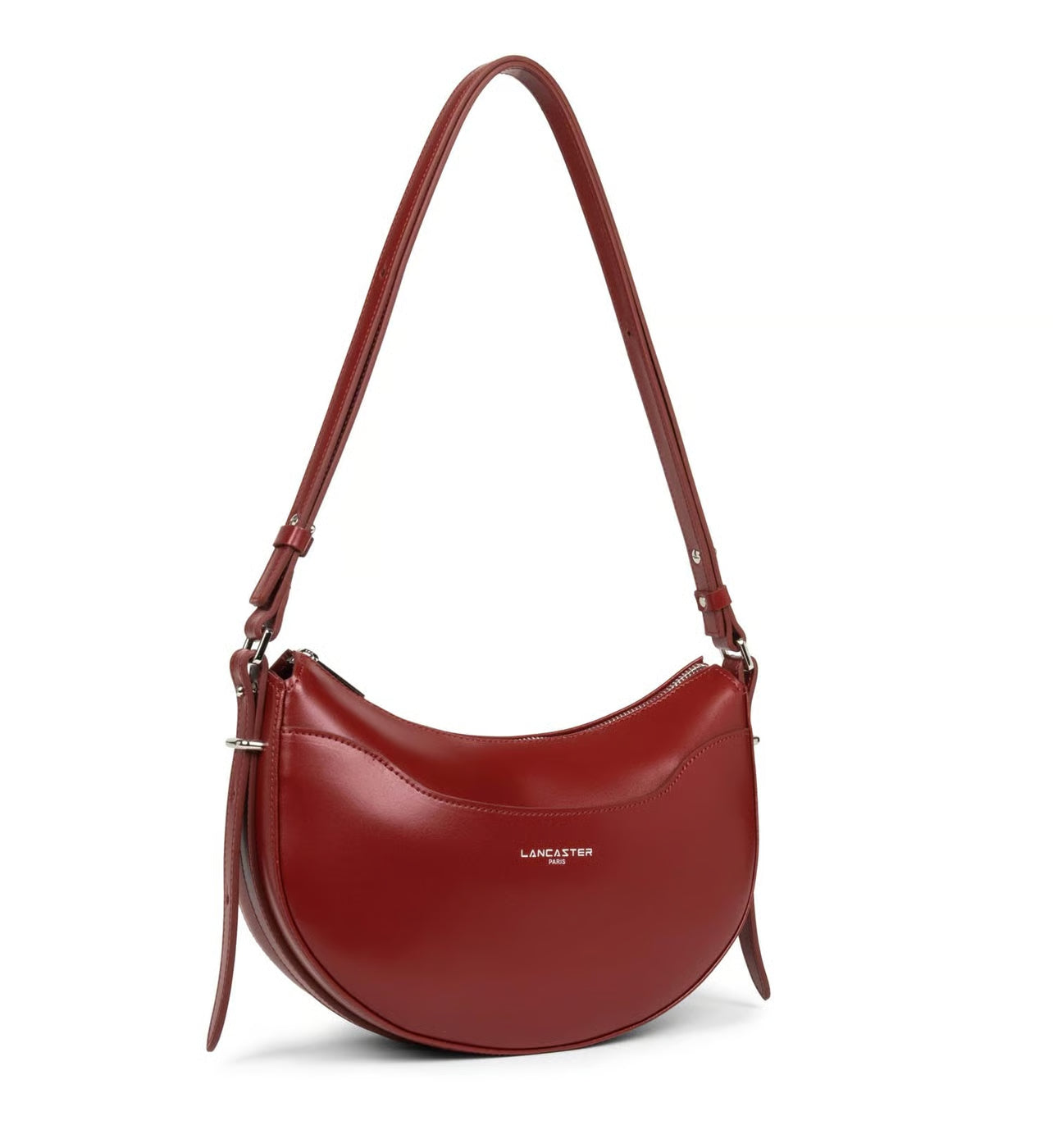 Lancaster Sac besace demi-lune Suave Ace en cuir