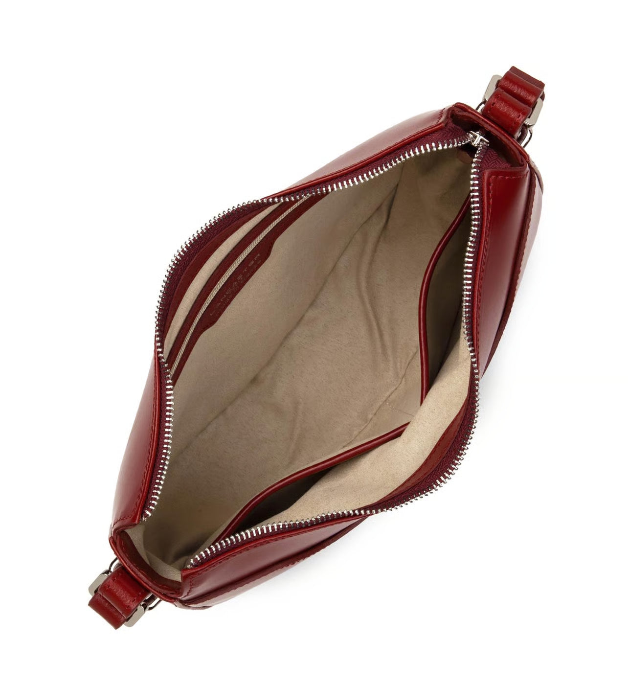 Lancaster Sac besace demi-lune Suave Ace en cuir