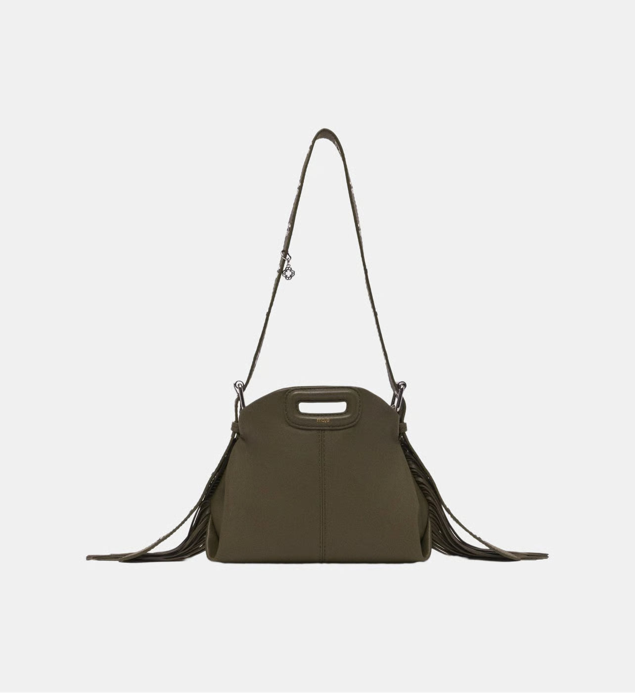 Maje Sac besace Miss M Mini en cuir lisse