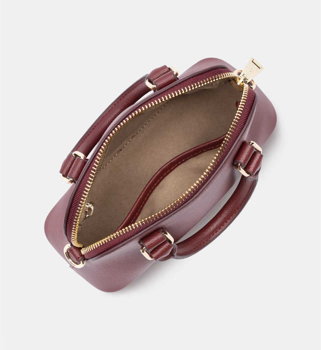 Lancaster Petit sac demi lune Sierra Jia en cuir