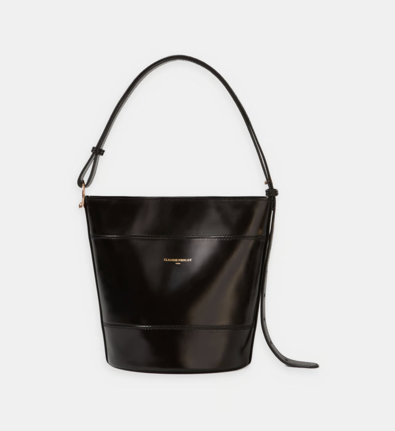 Claudie Pierlot Sac seau Solveig en cuir
