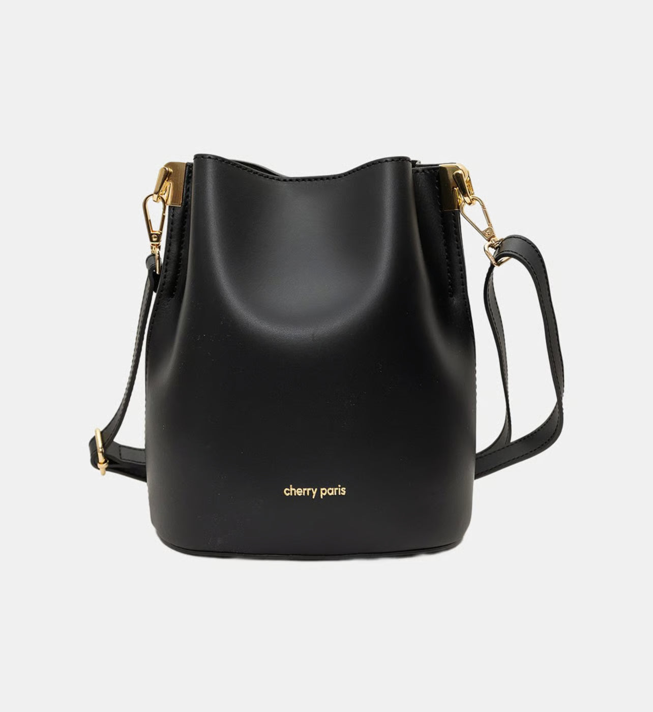 Cherry Paris Sac seau Nita en cuir