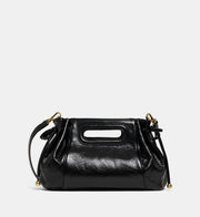 Gerard Darel Mini sac bowling Dany cuir vernis crispé