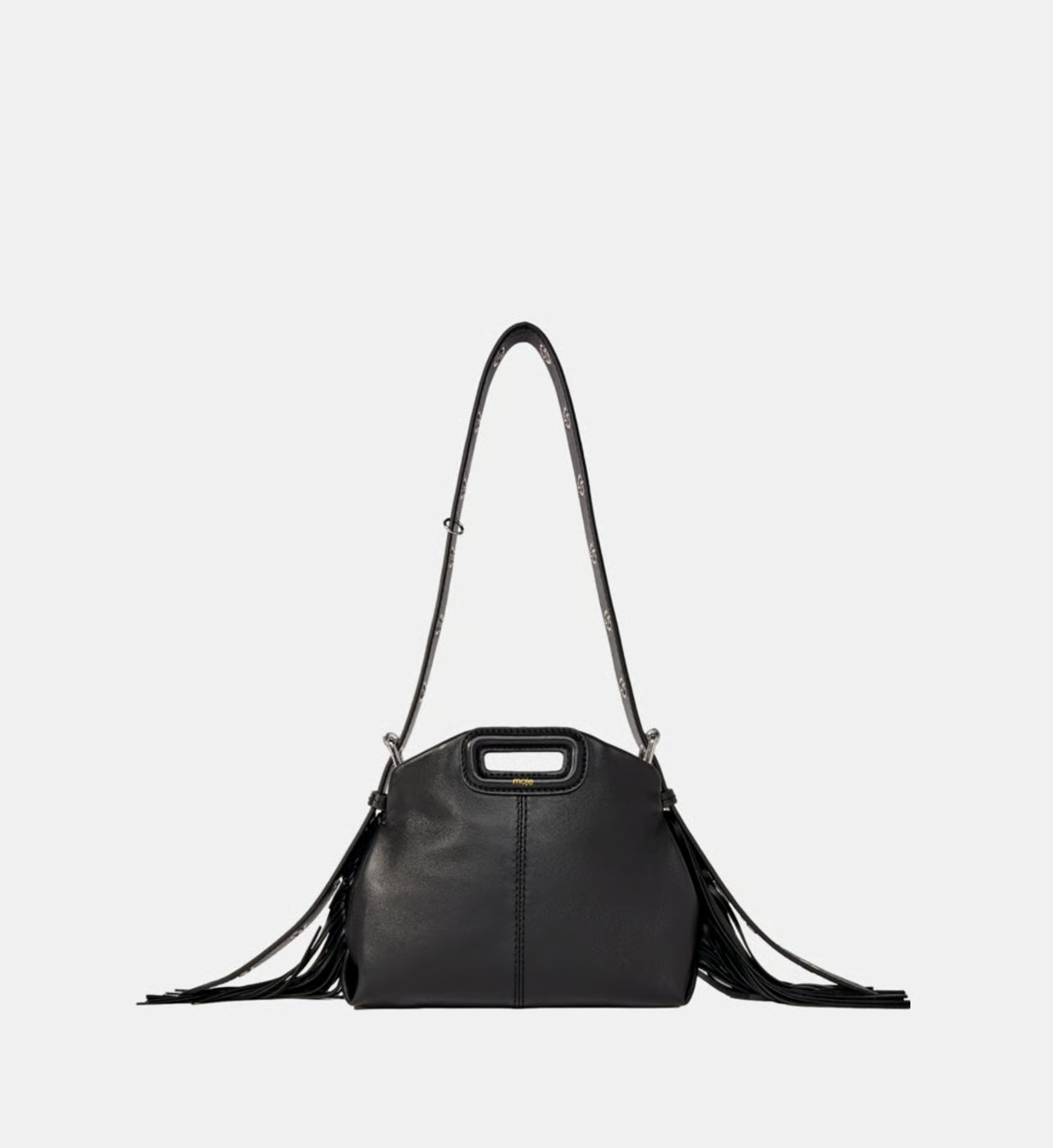 Maje Sac besace Miss M Mini en cuir lisse