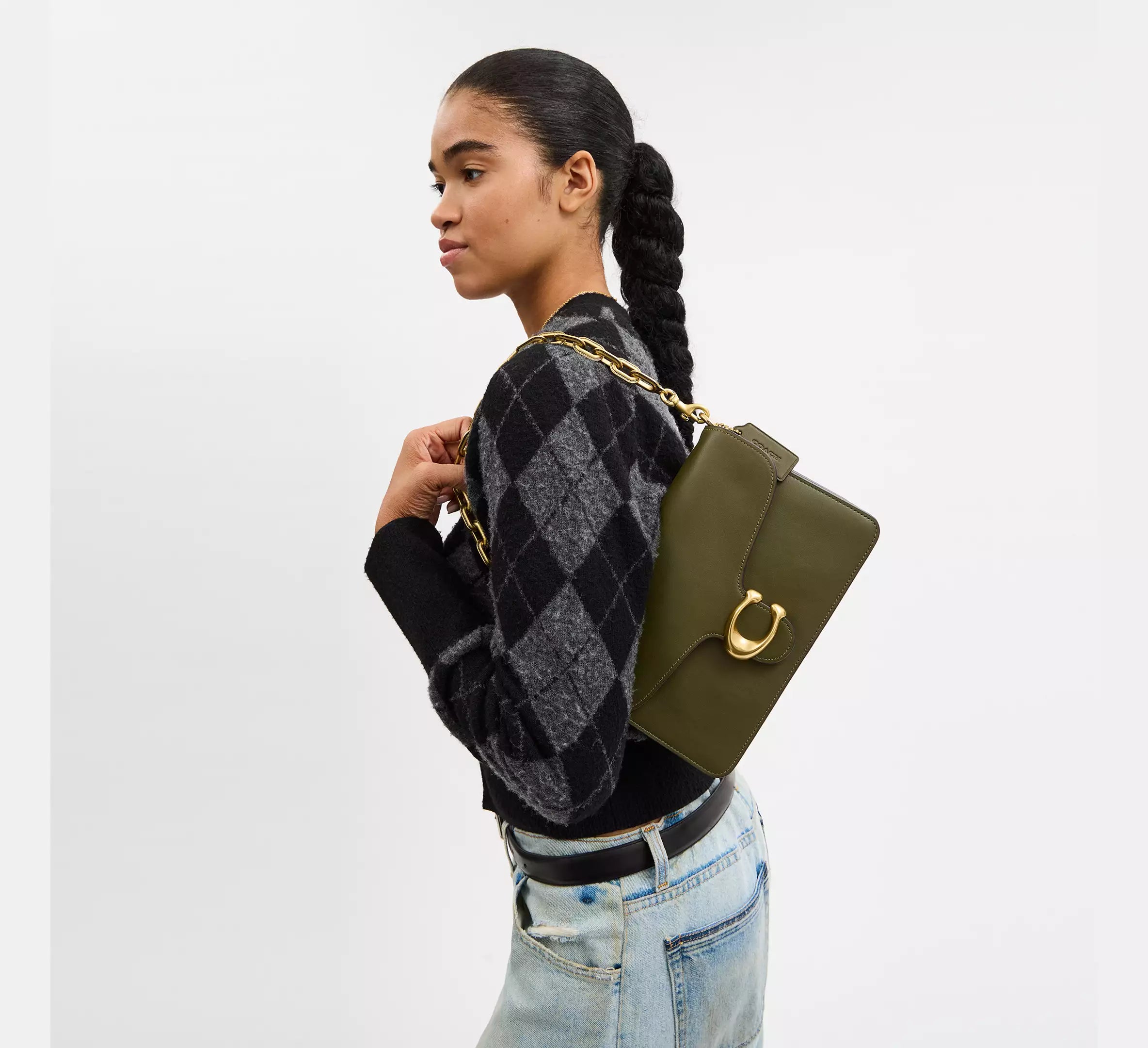 Sac épaule avec chaîne Tabby