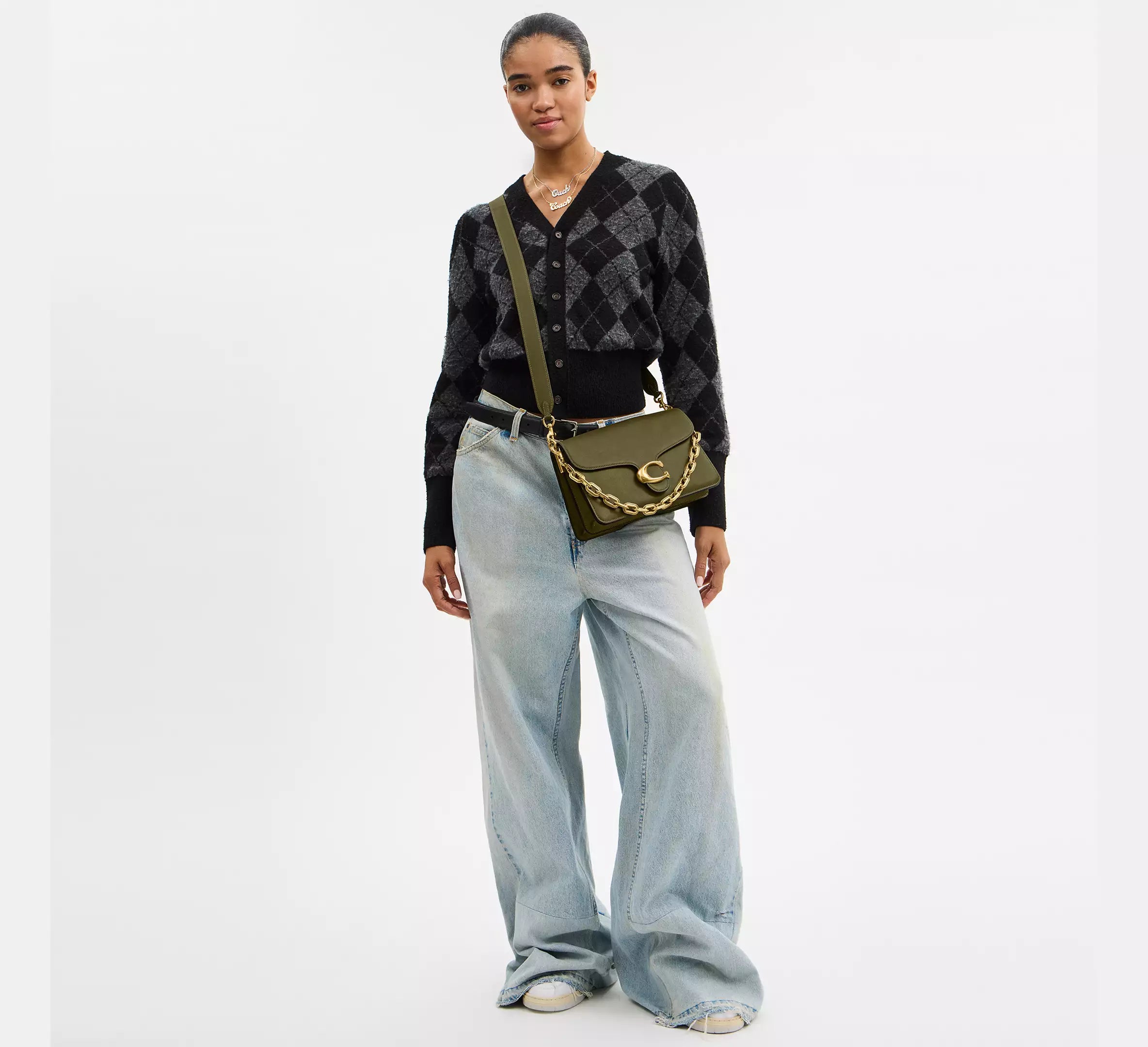 Sac épaule avec chaîne Tabby