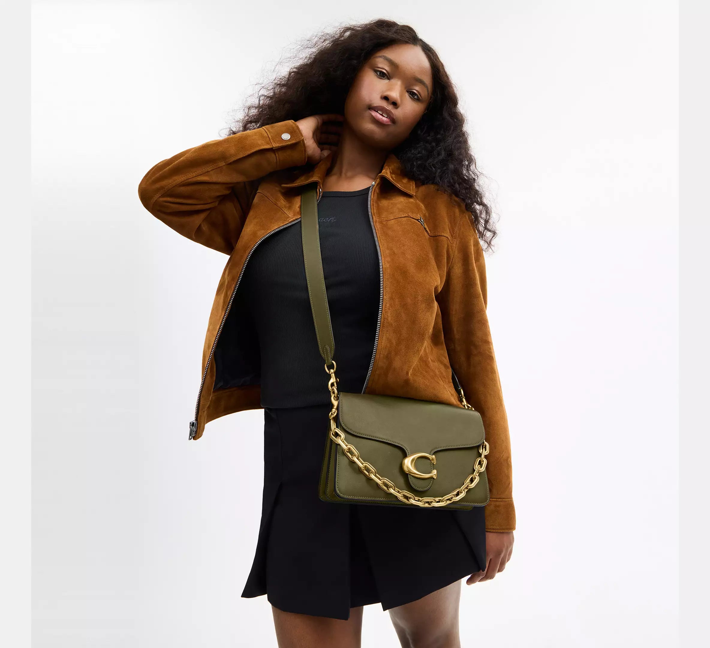 Sac épaule avec chaîne Tabby