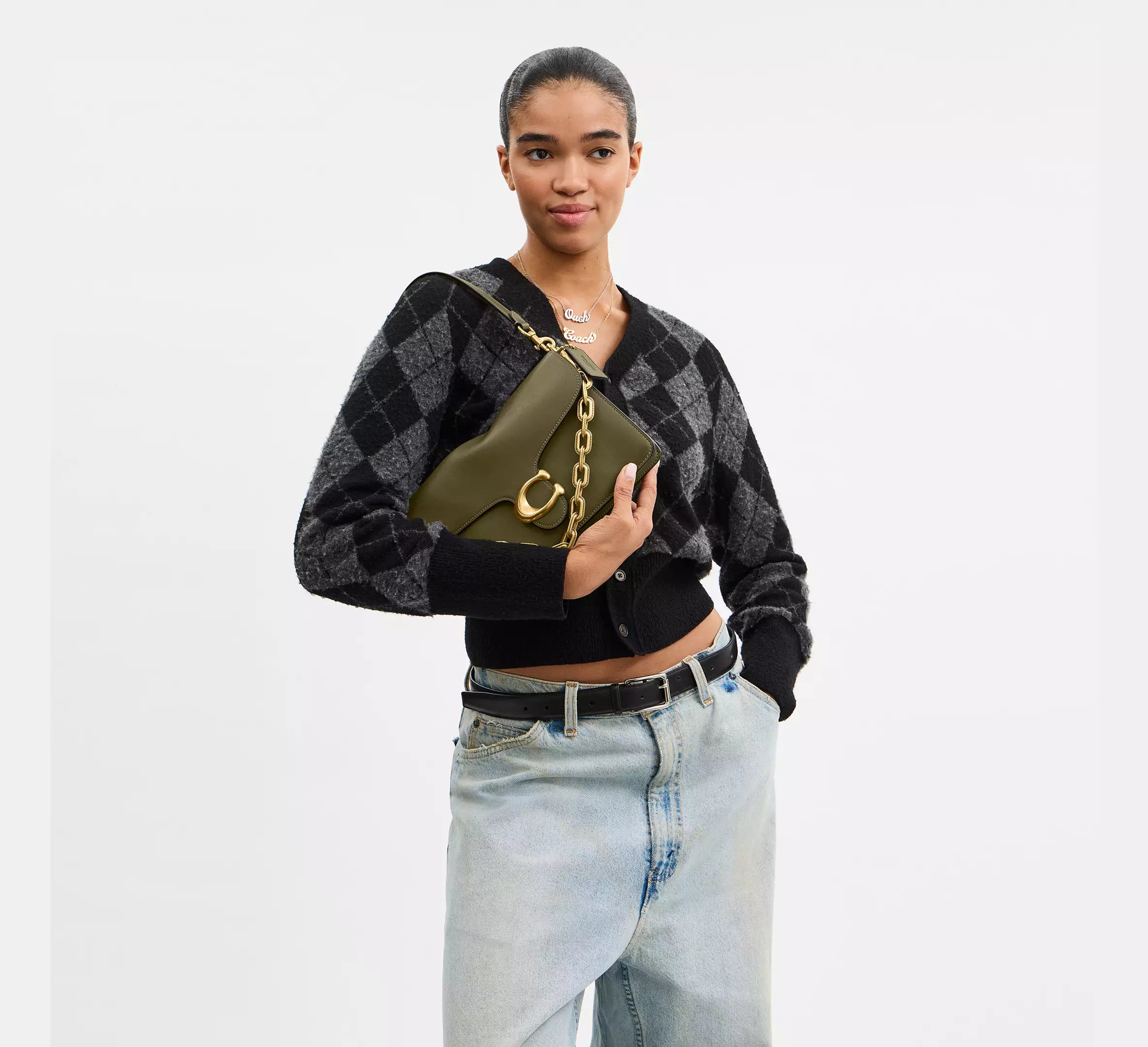 Sac épaule avec chaîne Tabby