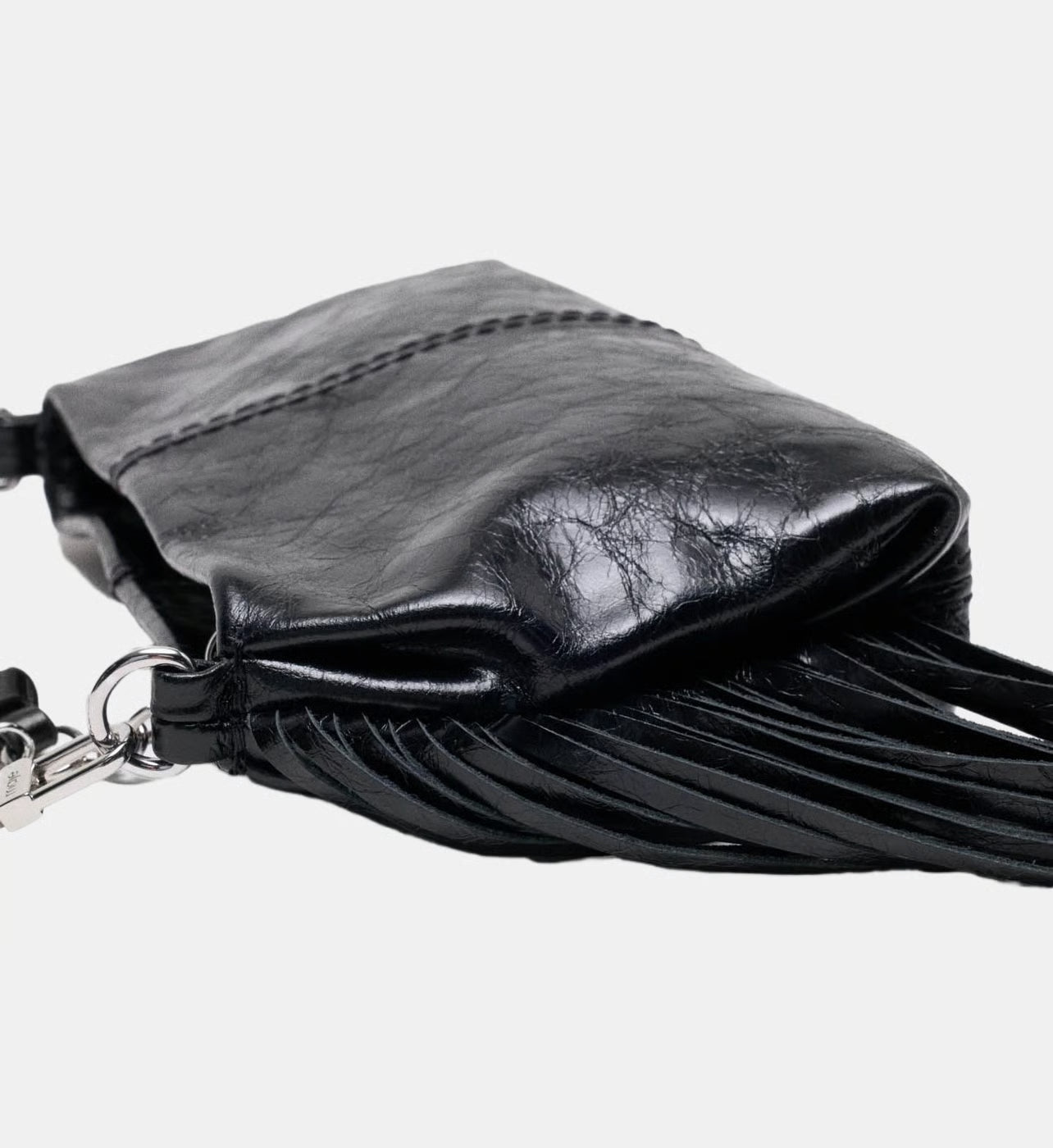 Maje Pochette Miss M pouch en cuir vernis