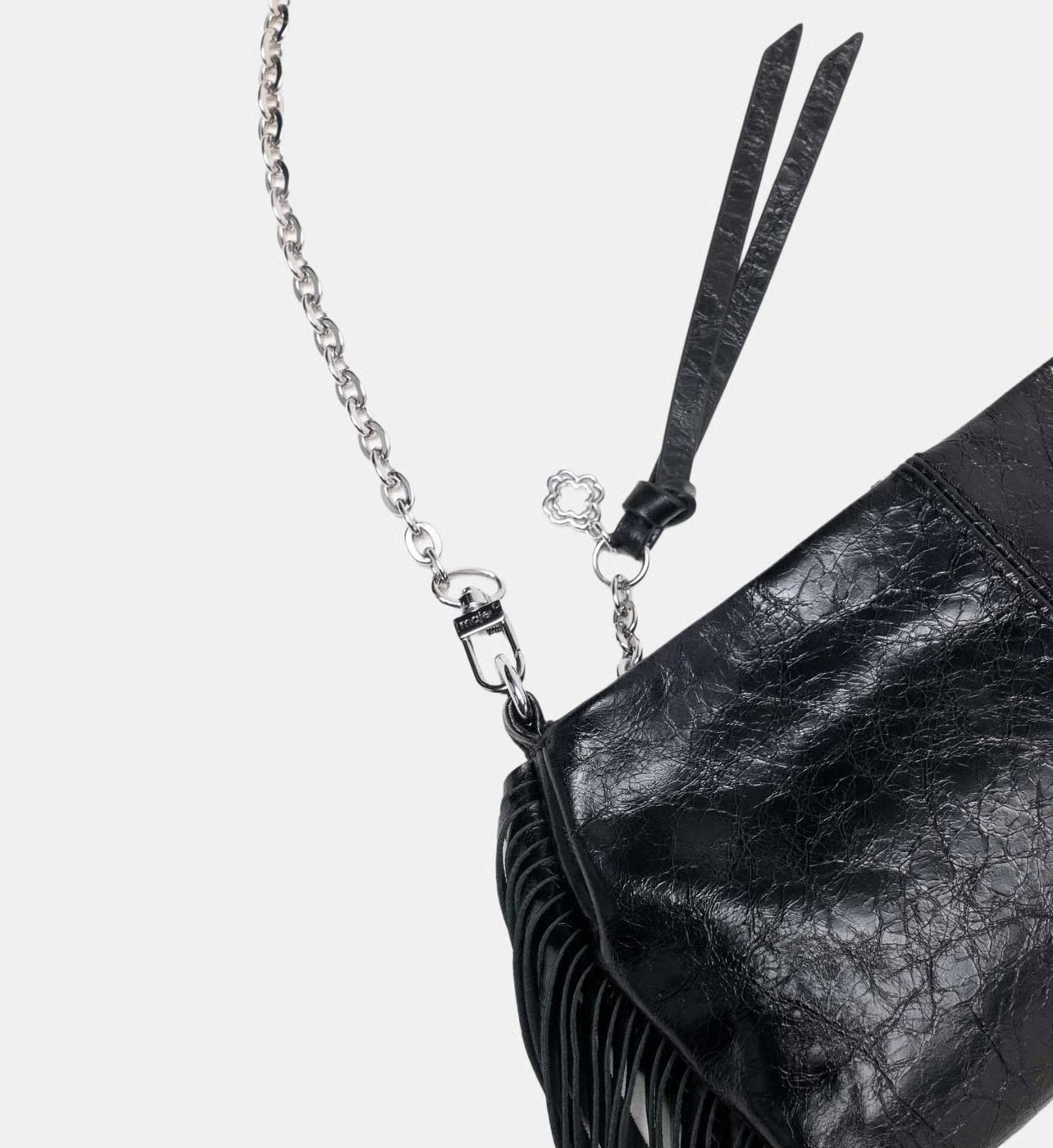 Maje Pochette Miss M pouch en cuir vernis