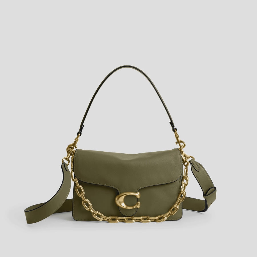 Charger la vidéo : Sac épaule avec chaîne Tabby