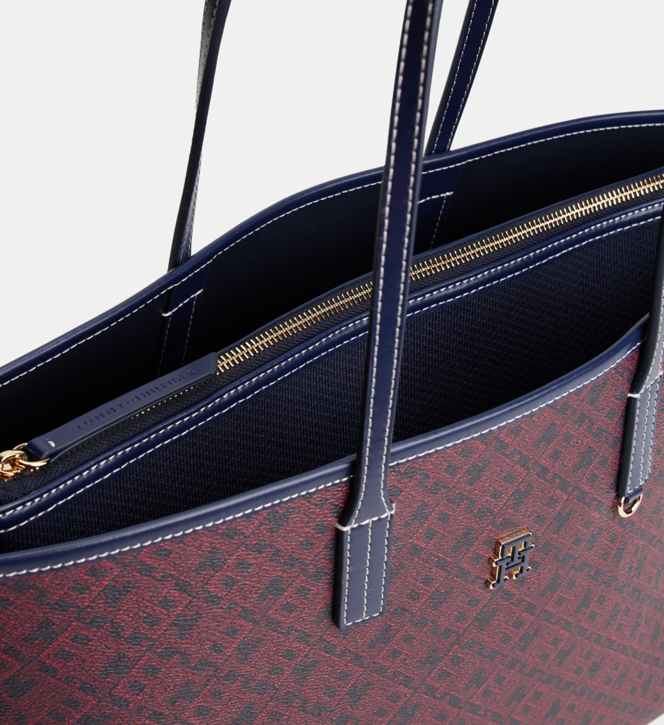 Tommy Hilfiger Sac cabas Monoplay en cuir à motif monogramme