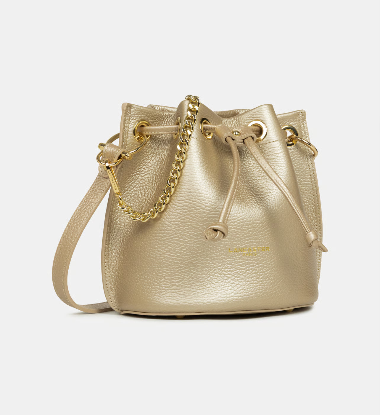 Lancaster Petit sac bourse Alba Double en cuir